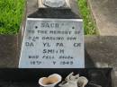 Darryl Patrick SMITH, son, died 14 May 1949; Appletree Creek cemetery, Isis Shire 