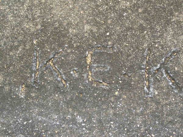 K.E. KLING;  | Appletree Creek cemetery, Isis Shire  | 