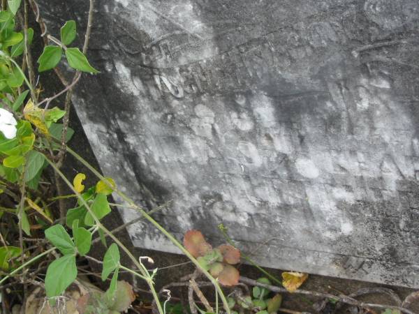 Julian? Charles FLETCHER,  | died Nov 1956;  | Appletree Creek cemetery, Isis Shire  | 