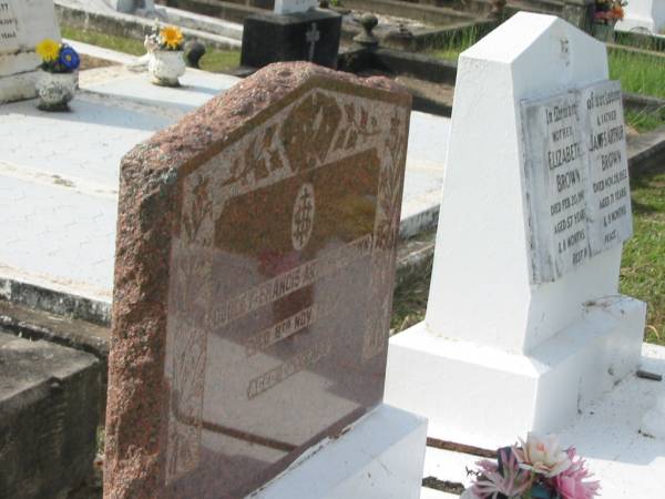 Dudley Francis Arthur BROWN,  | died 8 Nov 1937 aged 23 years;  | Appletree Creek cemetery, Isis Shire  | 