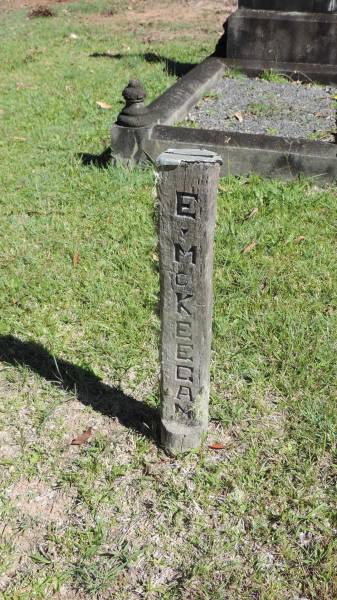 E McKEEGAN  |   | Atherton Pioneer Cemetery (Samuel Dansie Park)  |   | 