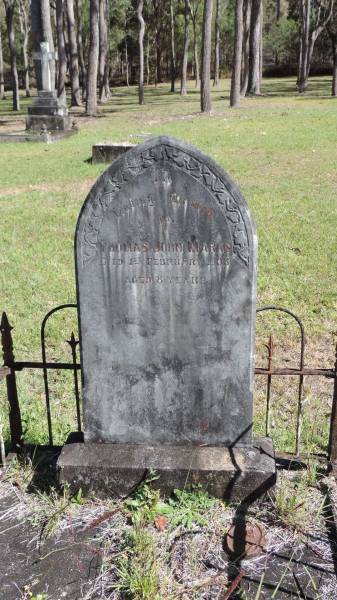 Thomas John MARKS  | d: 1 Feb 1908 aged 8  |   | Atherton Pioneer Cemetery (Samuel Dansie Park)  |   |   | 