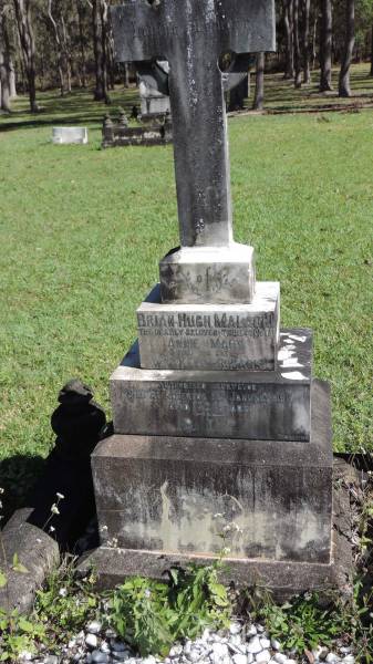 Brian Hugh Malachi CUSACK  | son of Annie Mary and W G Kelly CUSACK  | d: Atherton 1 Jan 1911 aged 32  | authorised surveyor  |   | Atherton Pioneer Cemetery (Samuel Dansie Park)  |   |   | 