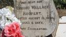 
Esmond Wallace HOOPERT
d: 18 Aug 1930 aged 6 days

Aubigny St Johns Lutheran cemetery, Toowoomba Region

