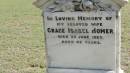 Grace Isabel HOMER
d: 29 Jun 1923 aged 42
Banana Cemetery, Banana Shire