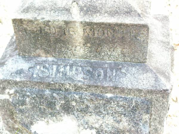 SIMPSON, aged 18 months;  | Beerburrum Cemetery, Caloundra  |