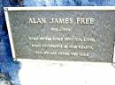 
Allan James FREE,
1923 - 1989;
Beerwah Cemetery, City of Caloundra
