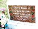
Lola Gale LUXFORD,
14 March 1956 - 24 Dec 1997,
wife of Ian;
Beerwah Cemetery, City of Caloundra
