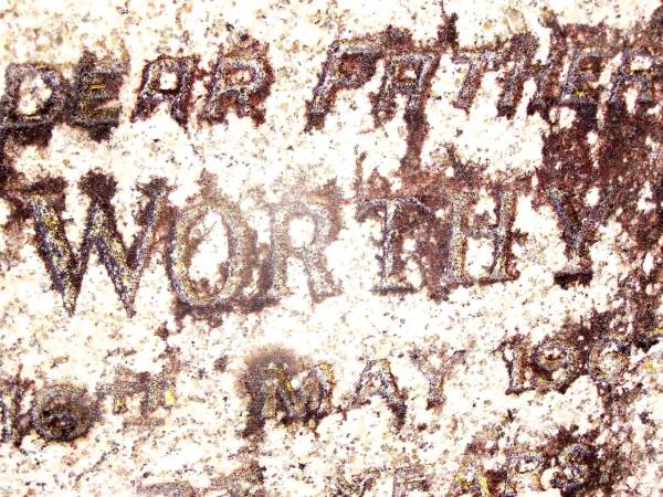 Edward Worthy FREE, father,  | died 16 May 1962 aged 73 years;  | Beerwah Cemetery, City of Caloundra  | 