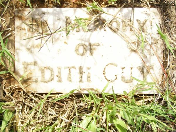 Edith GUY;  | Bell cemetery, Wambo Shire  | 
