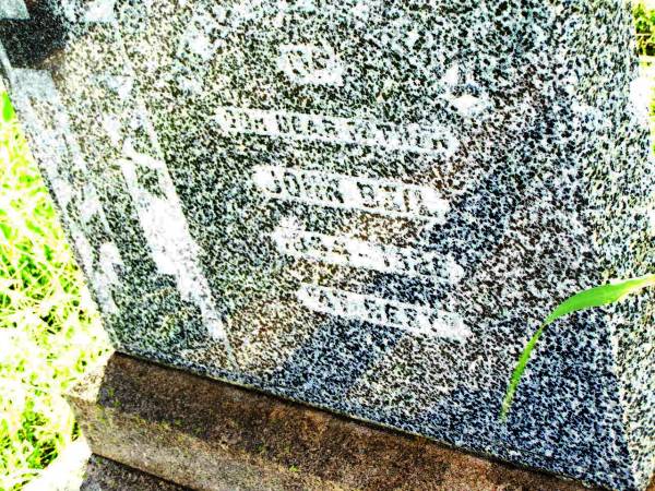 John BEIL,  | father,  | 1844 - 1926;  | Bell cemetery, Wambo Shire  | 