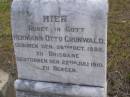 
Hermann Otto Grunwald,
born 26 Oct 1892 Brisbane,
died 22 July 1910 Bergen;
Bergen Djuan cemetery, Crows Nest Shire
