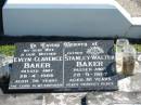 
(wife) Evlyn Clarence BAKER
28 Apr 1986
aged 76

(husband) Stanley Walter BAKER
28 Sep 1987
aged 81

Bethania (Lutheran) Bethania, Gold Coast
