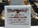 
Johannes RADKE
25 Apr 1921
aged 53

Bethania (Lutheran) Bethania, Gold Coast
