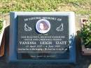 
Vanessa Leigh IZATT
B: 15 Apr 1977
D:  4 Jun 1999

Bethania (Lutheran) Bethania, Gold Coast
