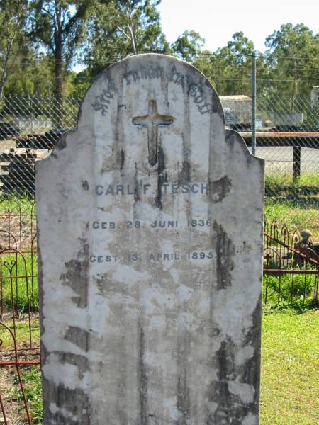 Carl F TESCH  | geb 28 Juni 1836  | gest 12 April 1895  |   | Bethania (Lutheran) Bethania, Gold Coast  | 
