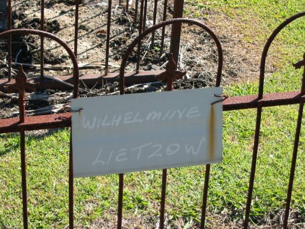 Wilhelmine LIETZOW  |   | Bethania (Lutheran) Bethania, Gold Coast  | 