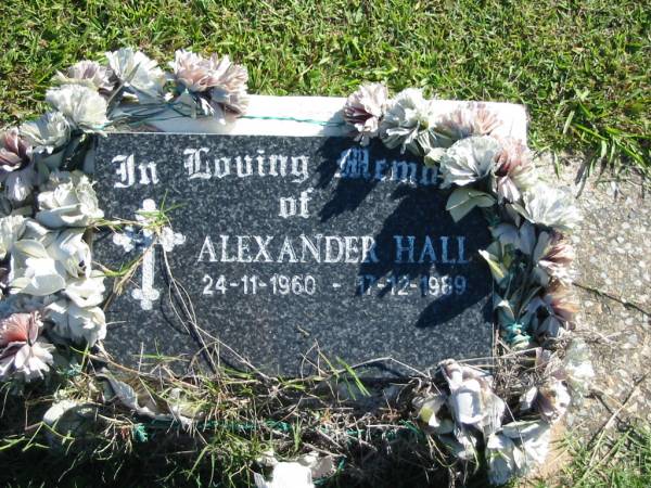 Alexander HALL  | B: 24 Nov 1960  | D: 17 Dec 1989  |   | Bethania (Lutheran) Bethania, Gold Coast  | 