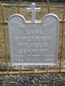 Carl Friedrich Wilhelm SCHMIDT geb  7 Oct 1886 ges 18 Jul 1905  Bethel Lutheran Cemetery, Logan Reserve (Logan City)  