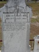 Wilhelmine F A MUCHOW B: 14 Mar 1858 D: 17 Aug 1923  Bethel Lutheran Cemetery, Logan Reserve (Logan City)  