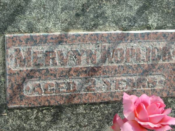 Mervyn KOPLICK  | aged 2 years  |   | Bethel Lutheran Cemetery, Logan Reserve (Logan City)  |   | 