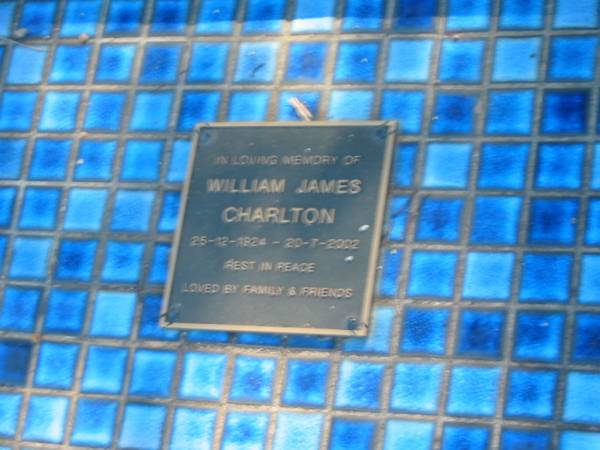 Alexander John (Merv) CHARLTON,  | husband father,  | died 3-7-1991 aged 69 years;  | William James CHARLTON,  | 25-12-1924 - 20-7-2002;  | Blackbutt-Benarkin cemetery, South Burnett Region  | 