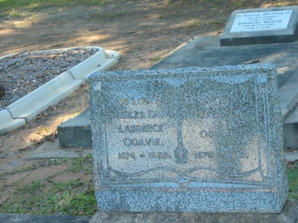 Charles David Laurence OGILVIE,  | 1874 - 1956;  | Isabella OGILVIE,  | 1879 - 1961;  | Blackbutt-Benarkin cemetery, South Burnett Region  | 