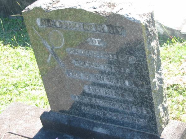 Jack Weinholt BECKETT,  | husband father,  | died 30 July 1959 aged 63 years;  | Blackbutt-Benarkin cemetery, South Burnett Region  | 