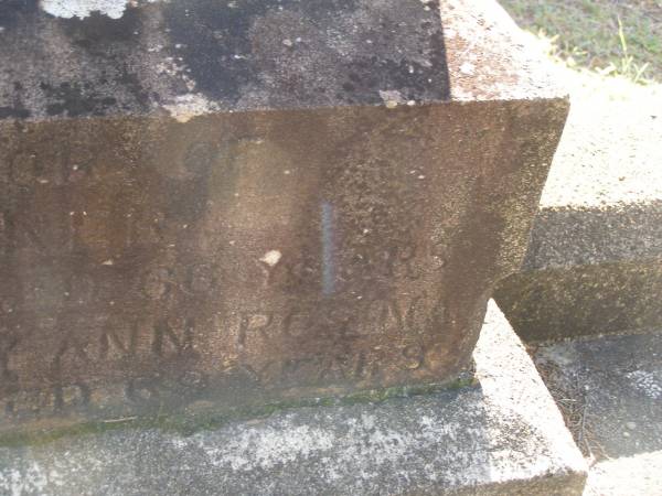 Elijah PACKER,  | died 28 Dec 1902 aged 66 years;  | Mary Ann PACKER,  | wife,  | died 17 June 1907 aged 69 years;  | Blackbutt-Benarkin cemetery, South Burnett Region  | 