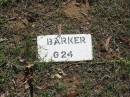 
BARKER;
Blackbutt-Benarkin cemetery, South Burnett Region
