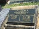 
Jane Elizabeth ANDREWS,
mother,
12-6-1916 - 17-10-1992;
Stephen Ronald ANDREWS,
brother,
31-1-1943 - 2-1-1963,
missed by mum, dad, brothers & sisters;
Blackbutt-Benarkin cemetery, South Burnett Region

