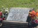 
Leonard Harvey HEAD,
husband father,
died 15 Jan 1984 aged 76 years;
Ruby Stella HEAD,
mother,
died 21 April 1993 aged 85 years;
Blackbutt-Benarkin cemetery, South Burnett Region
