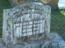 
John Allen BALSER,
died 10 Jan 1948 aged 14 years;
Blackbutt-Benarkin cemetery, South Burnett Region
