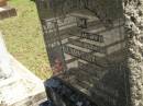 
Clara Elizabeth YOUNG,
wife mother,
died 8 May 1957 aged 70 years;
Blackbutt-Benarkin cemetery, South Burnett Region
