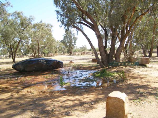 Grave of Fred Hollows,  | Bourke cemetery, New South Wales  | 