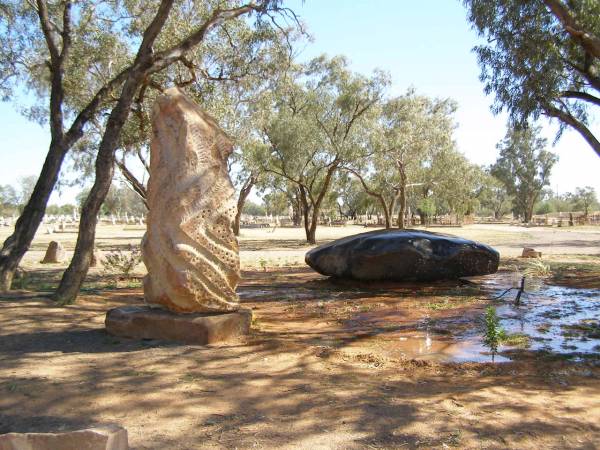 Grave of Fred Hollows,  | Bourke cemetery, New South Wales  | 