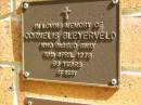 Cornelis BLEYERVELD,
died 15 April 1978 aged 69 years;
Bribie Island Memorial Gardens, Caboolture Shire