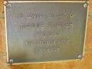 Madge TUCKER,
died 17 Aug 1997 aged 93 years;
Bribie Island Memorial Gardens, Caboolture Shire