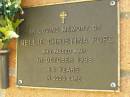 Nellie Christina POPE,
died 1 Oct 1998 aged 64 years;
Bribie Island Memorial Gardens, Caboolture Shire