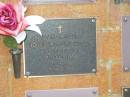 Lionel Harold BACCHI,
died 12 July 1998 aged 71 years;
Bribie Island Memorial Gardens, Caboolture Shire
