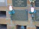 Augusta Louise Bertha TUNNEY,
died 24 May 1992 aged 91 years;
Bribie Island Memorial Gardens, Caboolture Shire