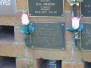 
Augusta Louise Bertha TUNNEY,
died 24 May 1992 aged 91 years;
Bribie Island Memorial Gardens, Caboolture Shire
