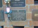 Joan Olive JAMES (nee TOWNEY), [unreadable]; Bribie Island Memorial Gardens, Caboolture Shire 