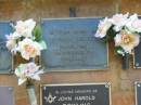 Thomas HARVEY,
died 28 Nov 1991 aged 79 years;
Bribie Island Memorial Gardens, Caboolture Shire