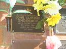 John Clifford SHOESMITH,
died 22 April 2004 aged 86 years;
Bribie Island Memorial Gardens, Caboolture Shire