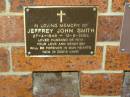 Jeffrey John SMITH, 27-4-1949 - 13-8-2005, husband of Rita; Bribie Island Memorial Gardens, Caboolture Shire 