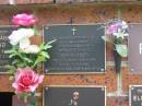 Arnold David DONALDSON,
husband father pop,
died 30-5-99 aged 71 years;
Bribie Island Memorial Gardens, Caboolture Shire