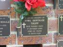 
Sybil Gertrude TRIPP,
died 17 Oct 2003 aged 92 years;
Bribie Island Memorial Gardens, Caboolture Shire
