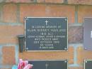 Alan Sidney HAGLAND (Big Al),
husband father grandad,
died 26 Oct 1995 aged 55 years;
Bribie Island Memorial Gardens, Caboolture Shire