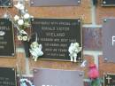 Ronald Victor WIELAND, husband, died 30 March 2001 aged 68 years; Bribie Island Memorial Gardens, Caboolture Shire 